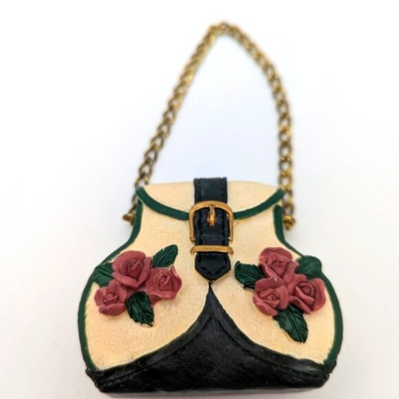 2 Pieces Miniature Victorian Matching Shoe Beige Black Pink - Picture 3 of 4